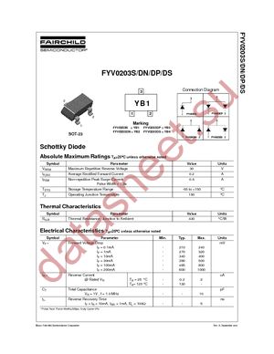 FYV0203DNMTF datasheet  